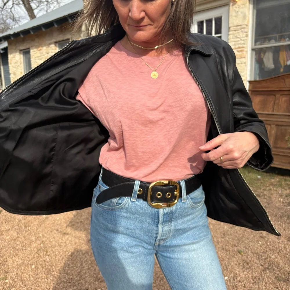 ANN TAYLOR LEATHER JACKET 12 - Picture 2 of 16